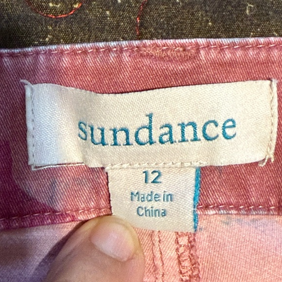 Sundance Pink Camo Pants Womens 12 Straight Leg Pockets Feminine Countrycore - Picture 5 of 9